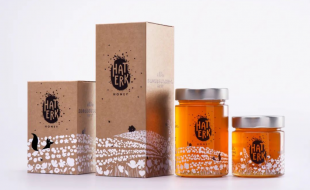 充满自然与活力的天然蜂蜜产品包装盒设计-樱美包装