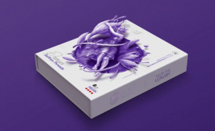 紫罗兰色的藏红花香料产品包装盒设计-樱美包装