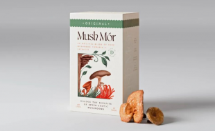 精致，复古，简洁的菌类食品包装盒设计-樱美包装