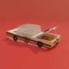 “汽车”汉堡食品包装盒