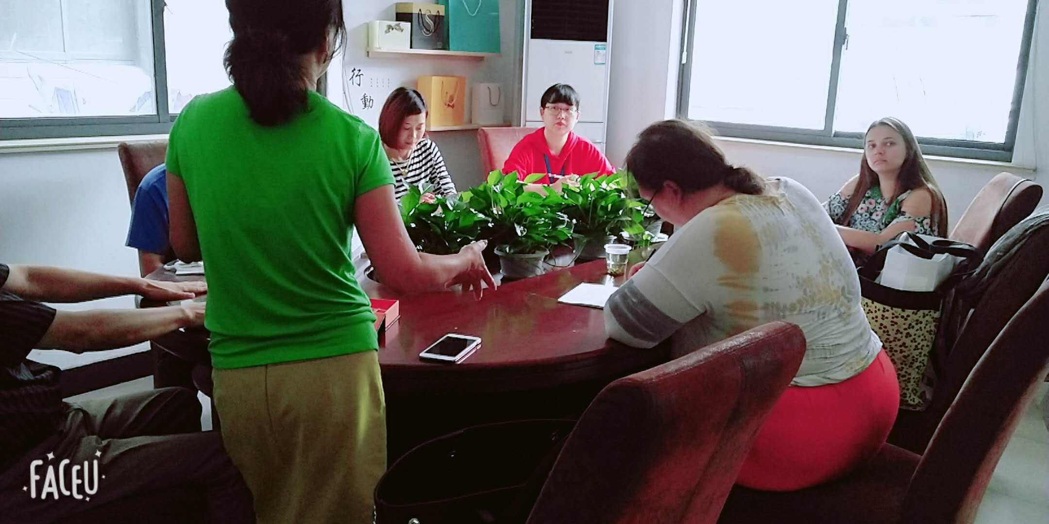 国外客户来我们樱美