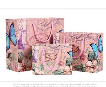 【蓝色蝴蝶】艳丽手提袋制作