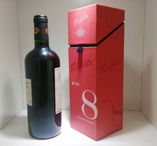 斜角翻盖式酒盒定做